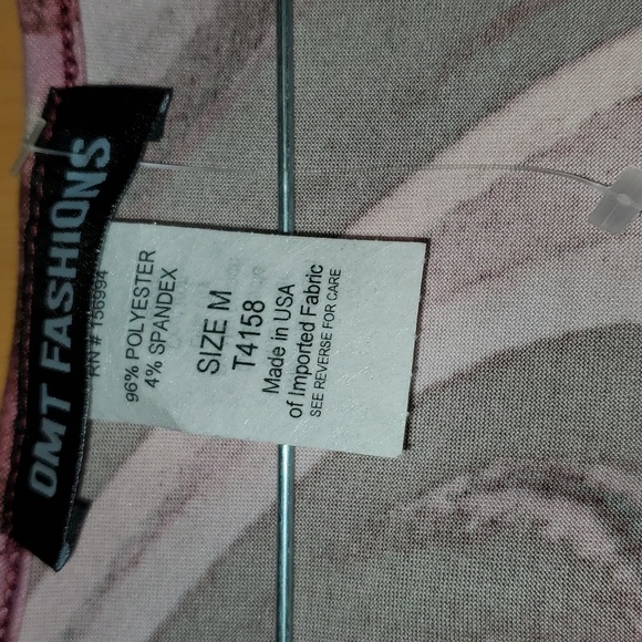 OMT Fashions Pink Tank with Fringe Size M - Picture 5 of 6